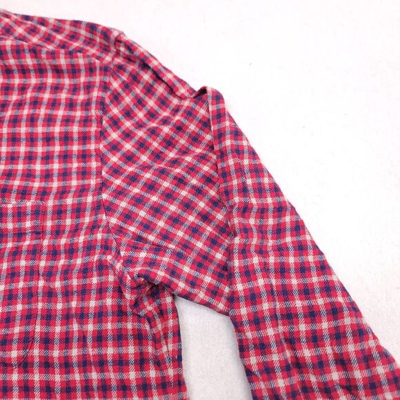 Saddlebred Tartan Flannel Long Sleeve Button Up Shirt Mens Size Medium M Red - Picture 5 of 10